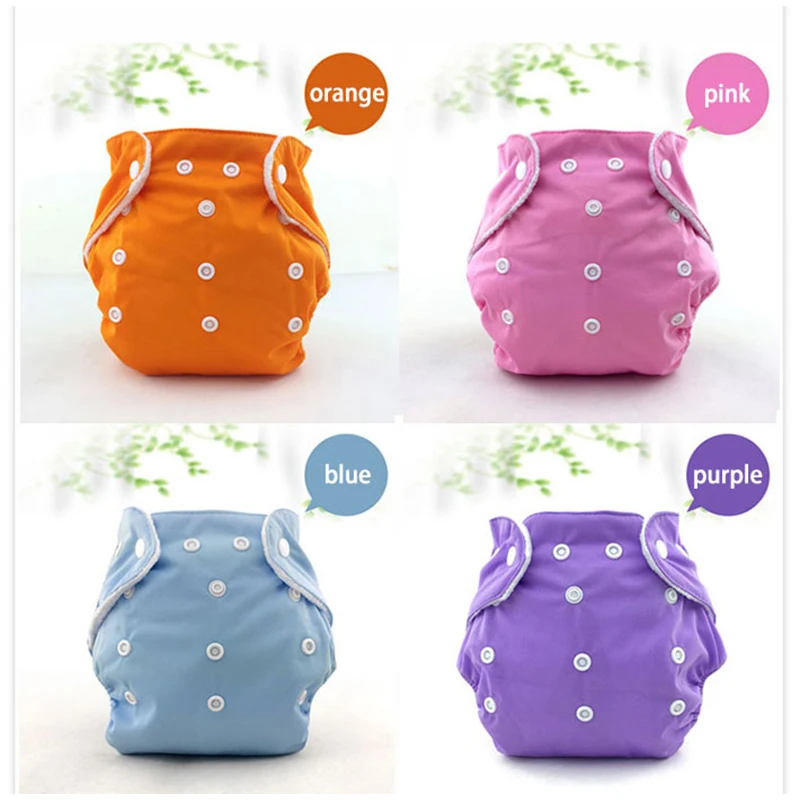 16 шт. малыш Регулируемые Многоразовые Подгузники хлопковые тканевые подгузники