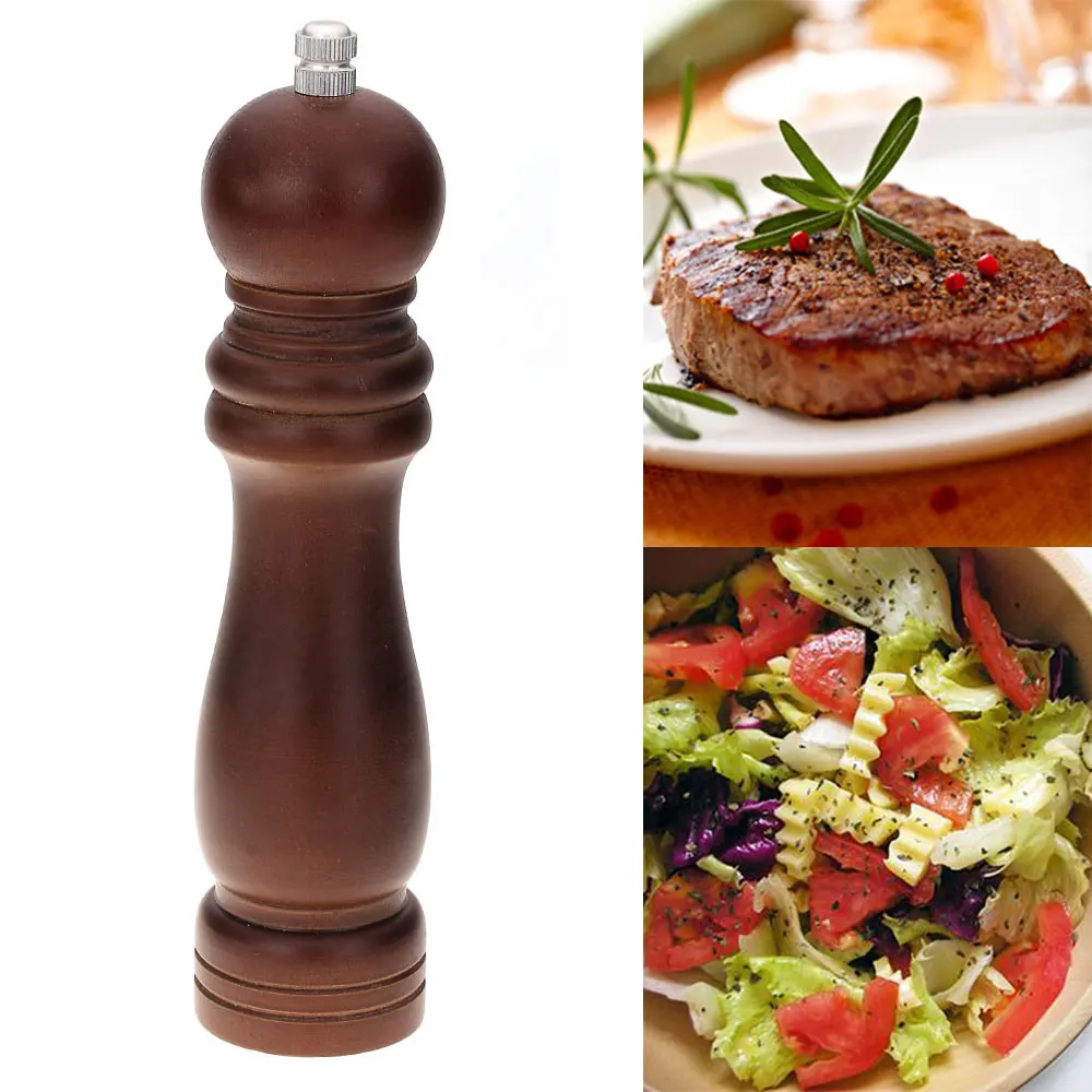 Высокое качество 8 дюймов мельница деревянная Перец Соль ручной шлифования