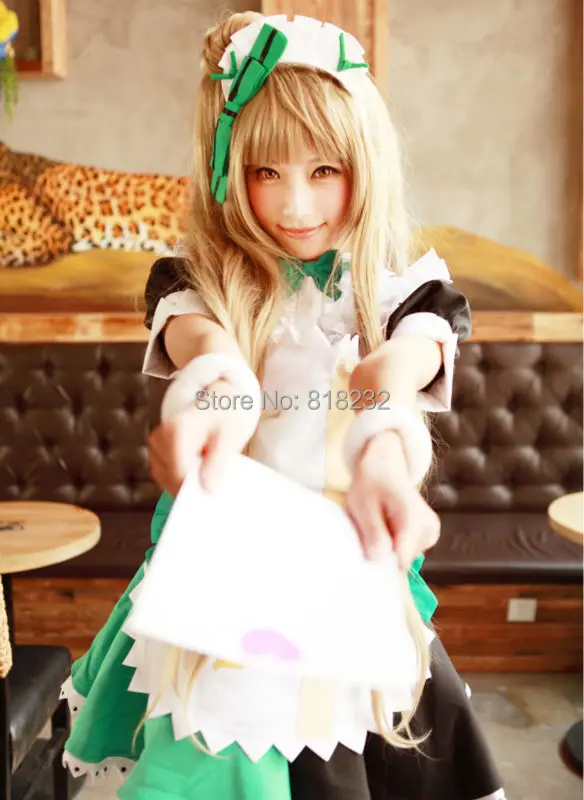 Lovelive! Платье фартук для горничной Love Live Minami Kotori Униформа костюмы костюмированной