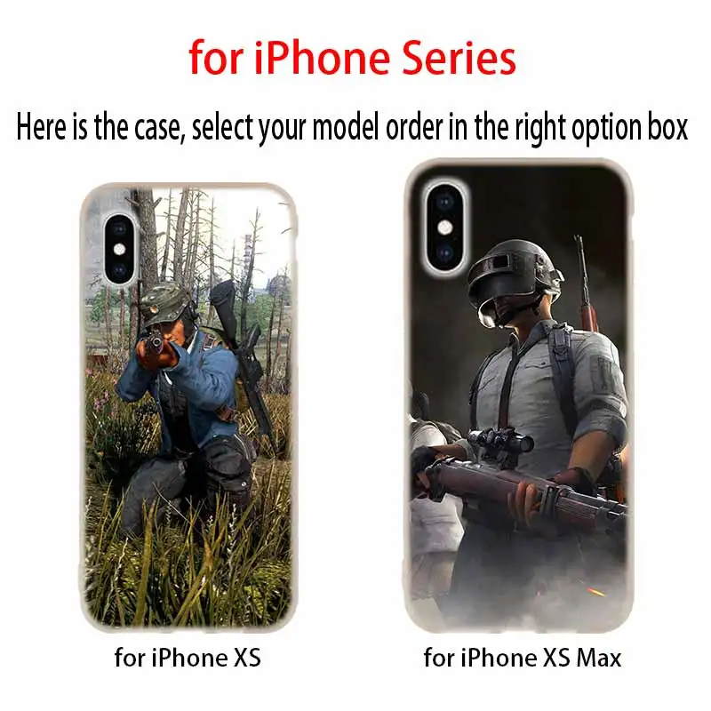 Мягкий чехол Playerunknown's Battlegrounds PUBG для iPhone 11 12 Pro X XS Max XR 6 6S 7 8 Plus 5S SE 9 Mini | Мобильные