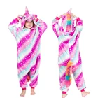 Kingurumi OnesieПижама с единорогом для мальчиков и девочек; зимний детский костюм; костюм с рисунком панды; комбинезон для костюмированной вечеринки; детская одежда для сна; одеяло для сна