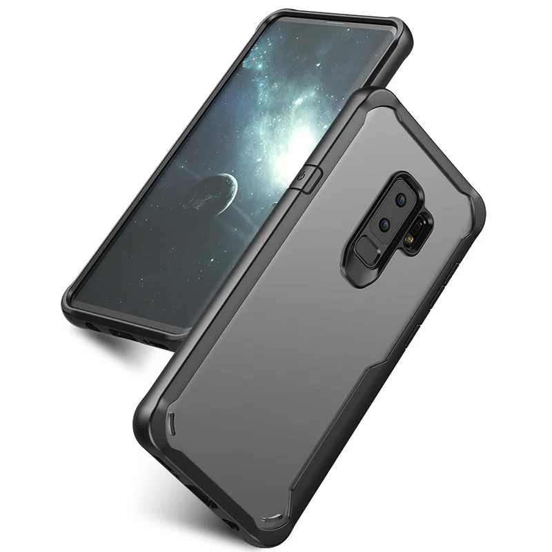 Для samsung Galaxy S9 Plus случае антидетонационных прозрачный ПК для плюс крышка простой