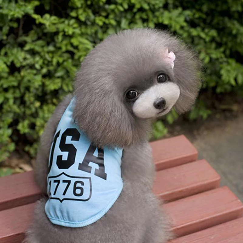 2018 искусственная одежда с принтом США Милый милый жилет для любимых домашних