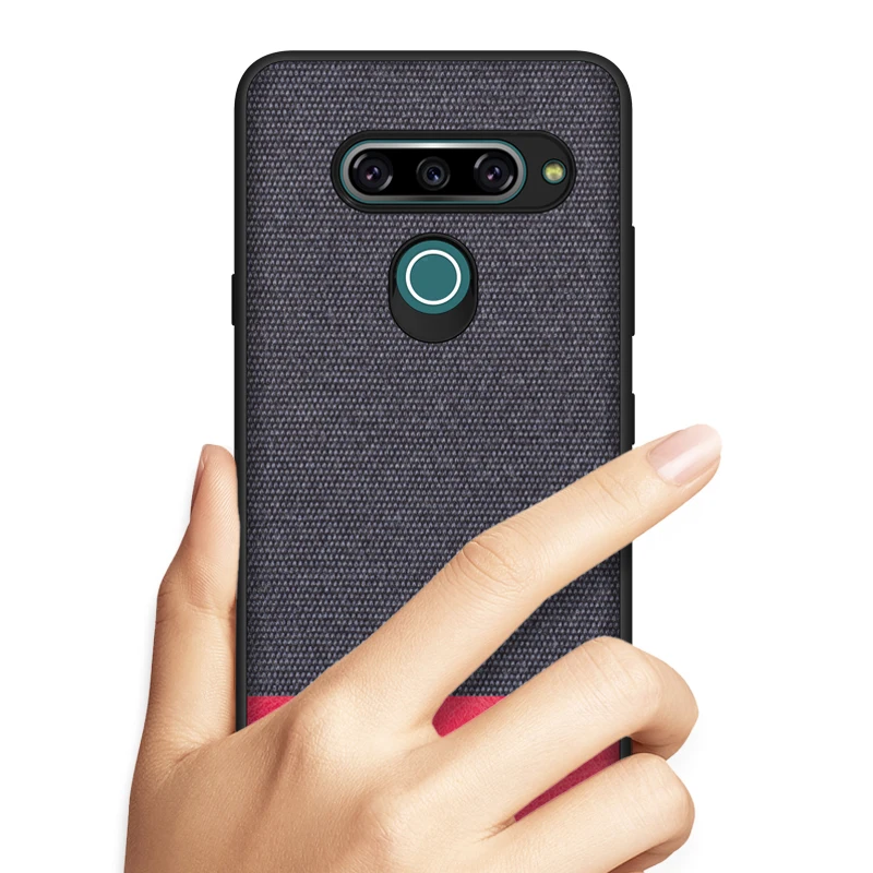 Для LG V40 чехол мягкий силиконовый край роскошный тканевый для комбинированный