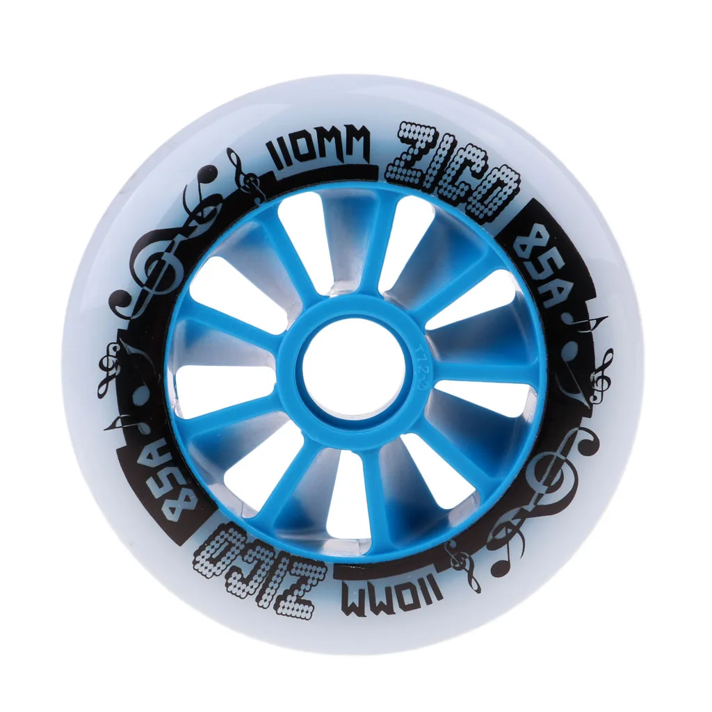 Blue 110mm Уличные роликовые коньки колеса замена гоночные колеса 90 мм/100 мм/110 мм-3 размера - Цвет: Blue 110mm