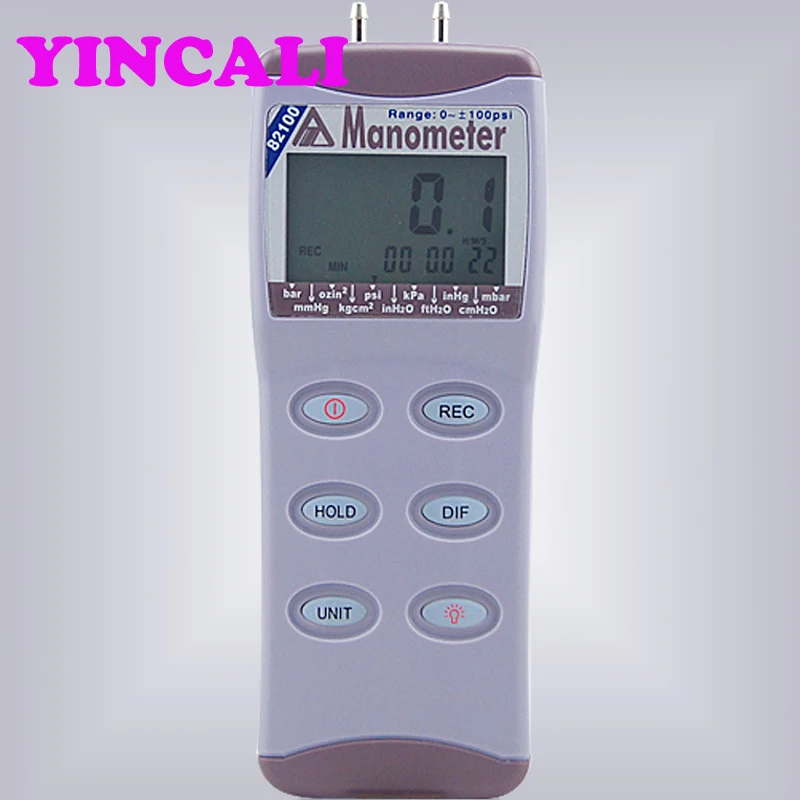 Цифровой манометр AZ82100 высокого разрешения ручной диапазон 0 100 PSI|Манометры| |
