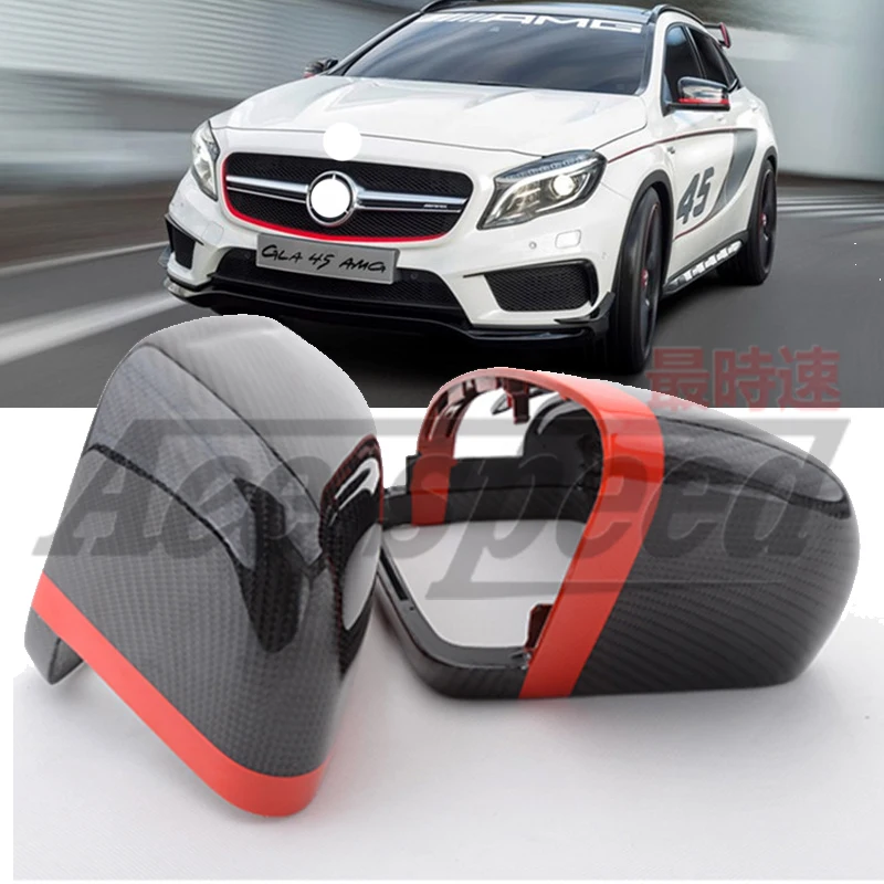 Сменная Крышка для зеркала из углеродного волокна Benz A B C E S CLA CLS GLK Class W176 W246 W204 W212