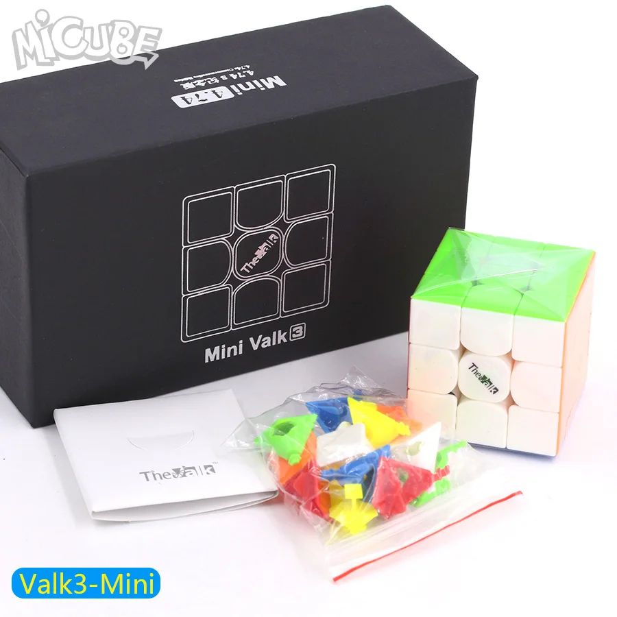 Valk 3 Valk3 Мощность М мини Размеры куб 3x3 скорости Магнитный куб Mofangge qiyi конкуренции кубики игрушка WCA магические Кубики-пазлы с помощью магнита - Цвет: Mini-Stickerless