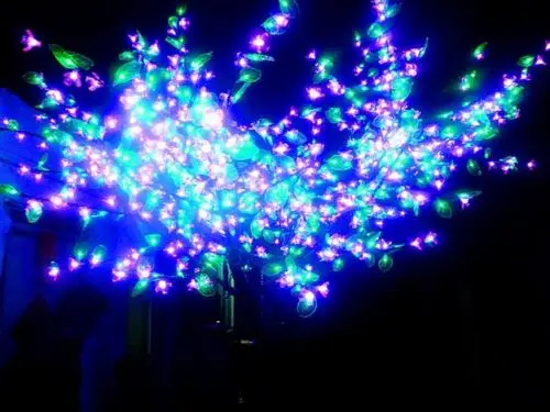 6.5ft 2 м LED Рождественская вечеринка Свадьба дерево свет 1152 светодиодов Розовый