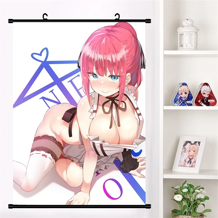 Японское аниме Go-Toubun no Hanayome Nakano Nino настенный свиток Фреска плакат мультфильм настенные подвесные плакаты коллекция домашнего декора искусство - Цвет: E