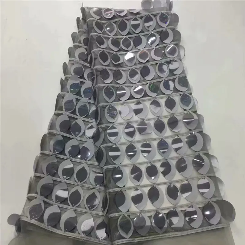 Французская африканская кружевная ткань гипюр расшитый блестками 3d хлопковый