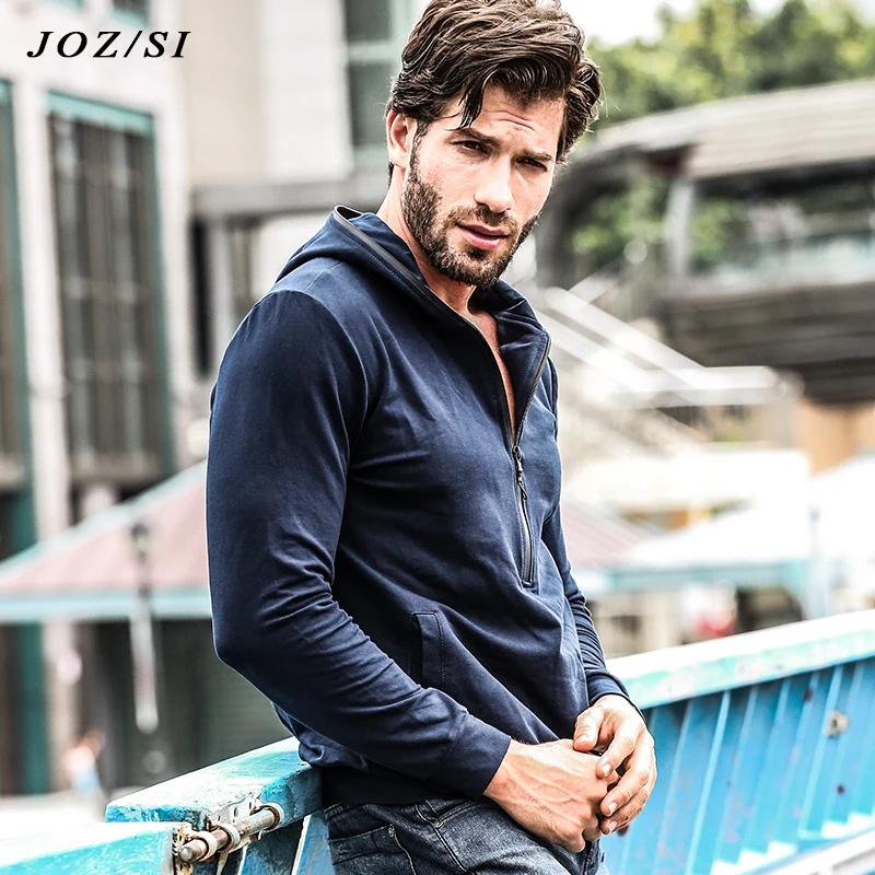 Наружная Мужская рубашка с длинным рукавом на молнии Спортивная мужская куртка