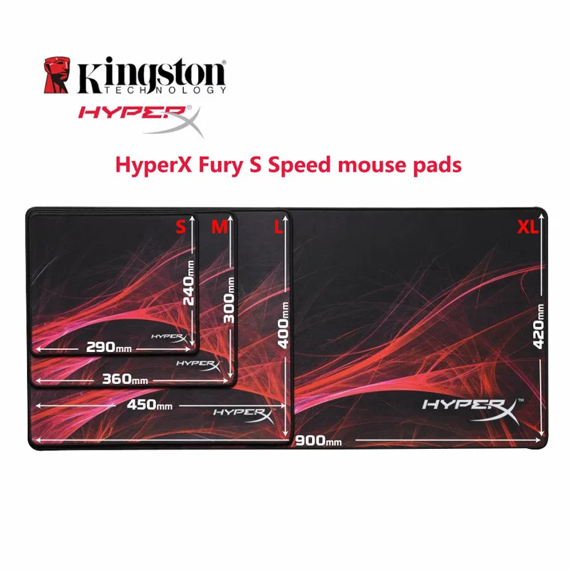 Игровой коврик для мыши HyperX FURY S Pro имеет плавно сшитые противоскользящие края плоской и равномерной поверхности