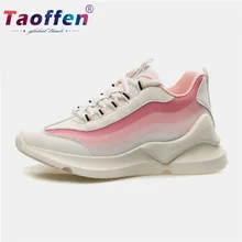 Женские кроссовки для бега Taoffen сетчатые дышащие на толстой