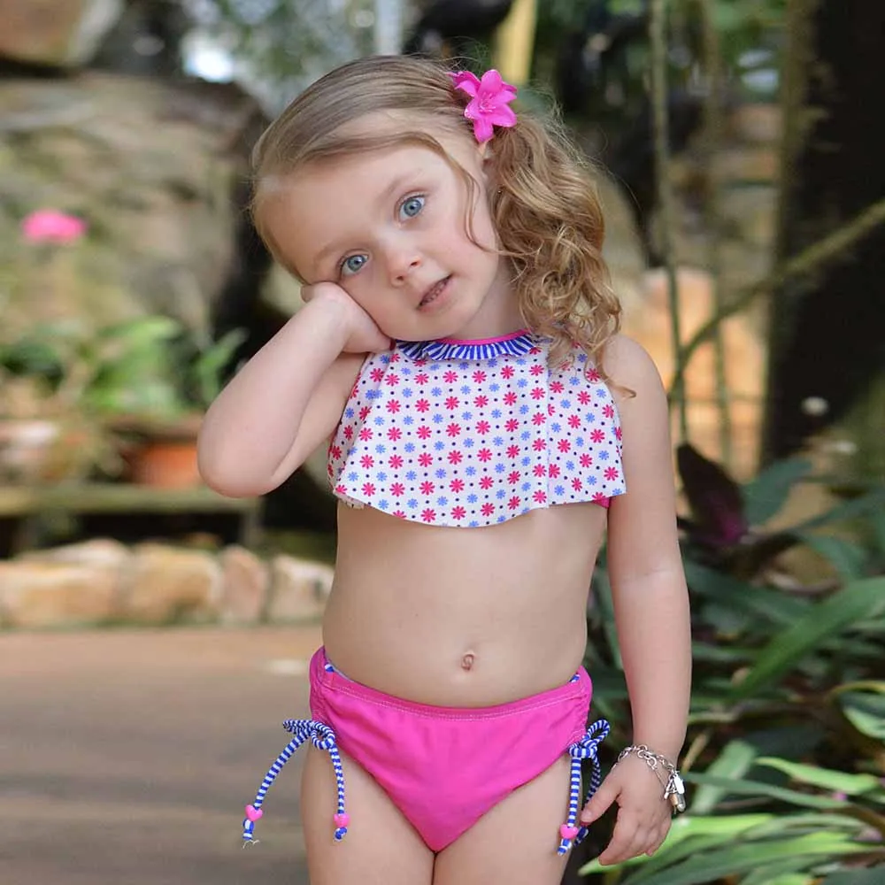 Girls Clothes Kid Baby Child Toddler Floral Printed Swimwear Bathing Bikini Briefs Set Outfits Swimsuit | Детская одежда и обувь