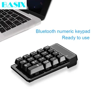 Беспроводная цифровая клавиатура Basix с 19 клавишами, Bluetooth, мини-клавиши, цифровая клавиатура для ПК, учетные задачи, клавиатура