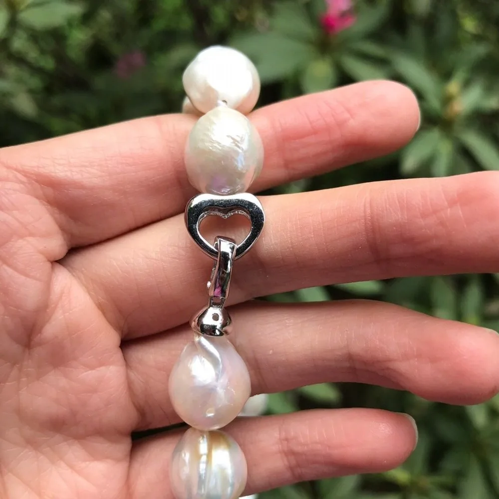 

Z4518 Baroque Pearl Necklace,Large Baroque Pearl Necklace, High Luster Pearl