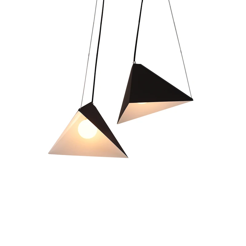 

Modern Pendant Lights Geometric Iron Black LED Pendant Lamp For Living Room office Hanging Lamp Kitchen Fixtures Lighting Lights