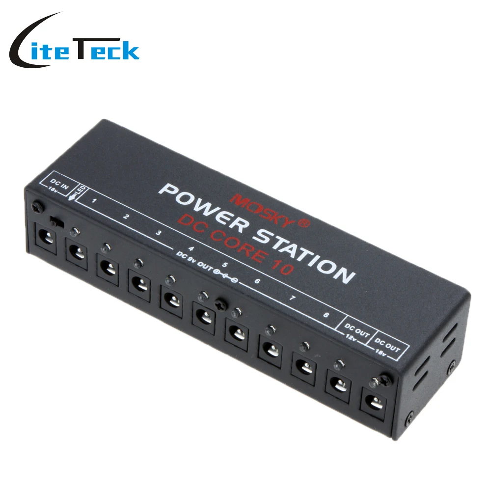 MOSKY DC CORE10 Портативный мини Питание для детей в возрасте от 9V 12V 18V педаль гитары