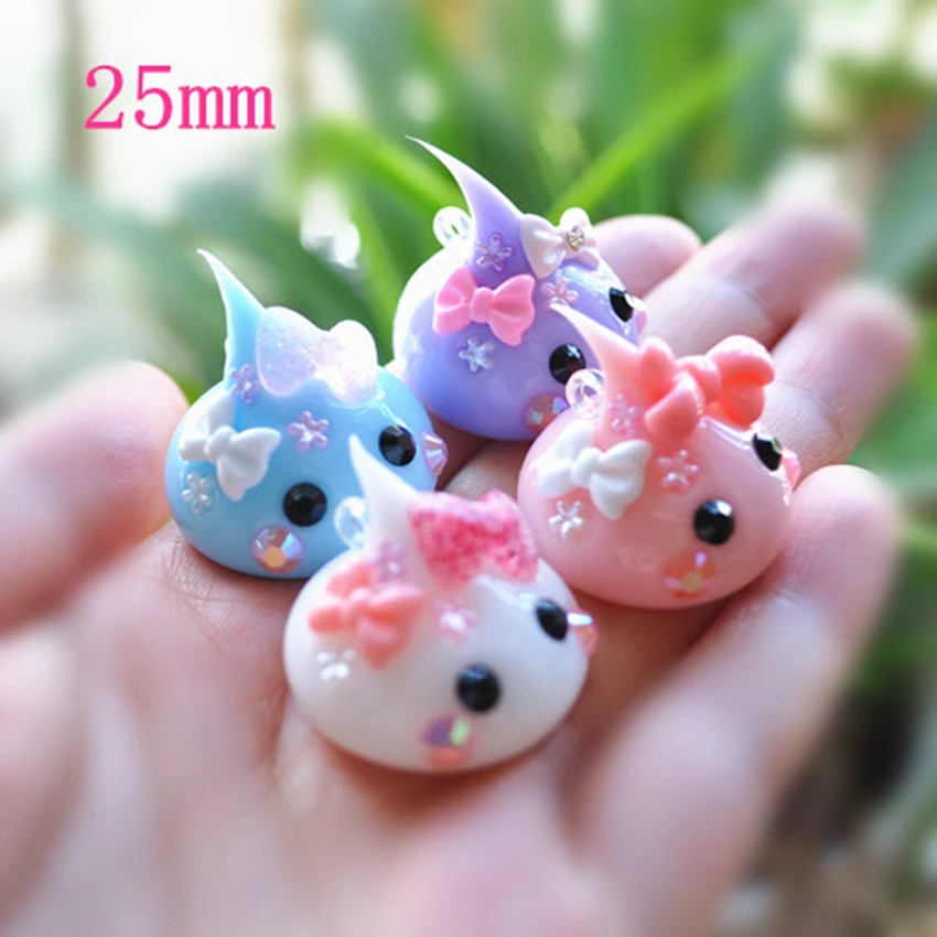 Силиконовые поделки для украшения сделай сам 4 шт. (мягкие) 25 мм Милые силиконовые