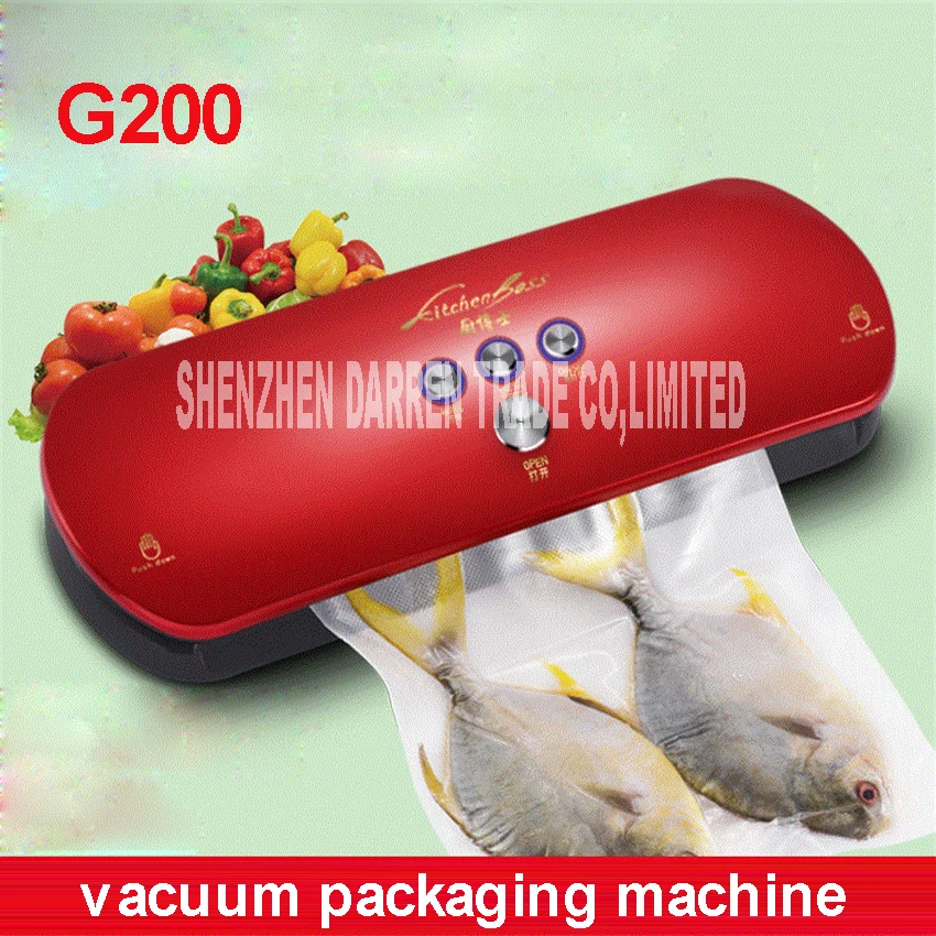 100-240VAC KitchenBoss sealer Empty Family Vacuum Automatic Sealing System Keeps Cool up G200Vacuum packaging machine ABS Shell