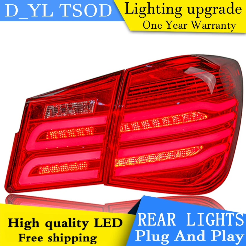 Автомобильный Стайлинг Cruze задние фары 2009 2014 светодиодный задний фонарь GLK LED DRL +
