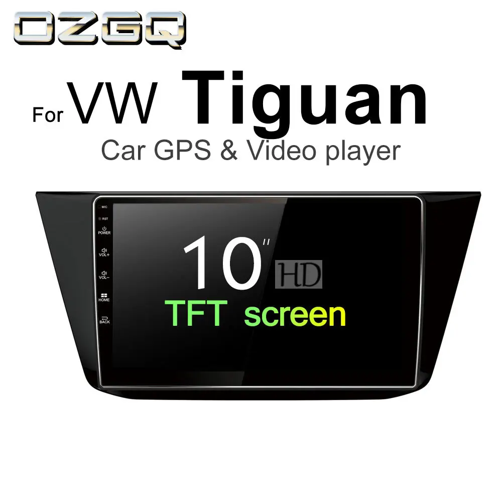 OZGQ Android 7 1 Автомобильный плеер для VW Tiguan 2016 2017 2018 экран Авто GPS навигация Bluetooth
