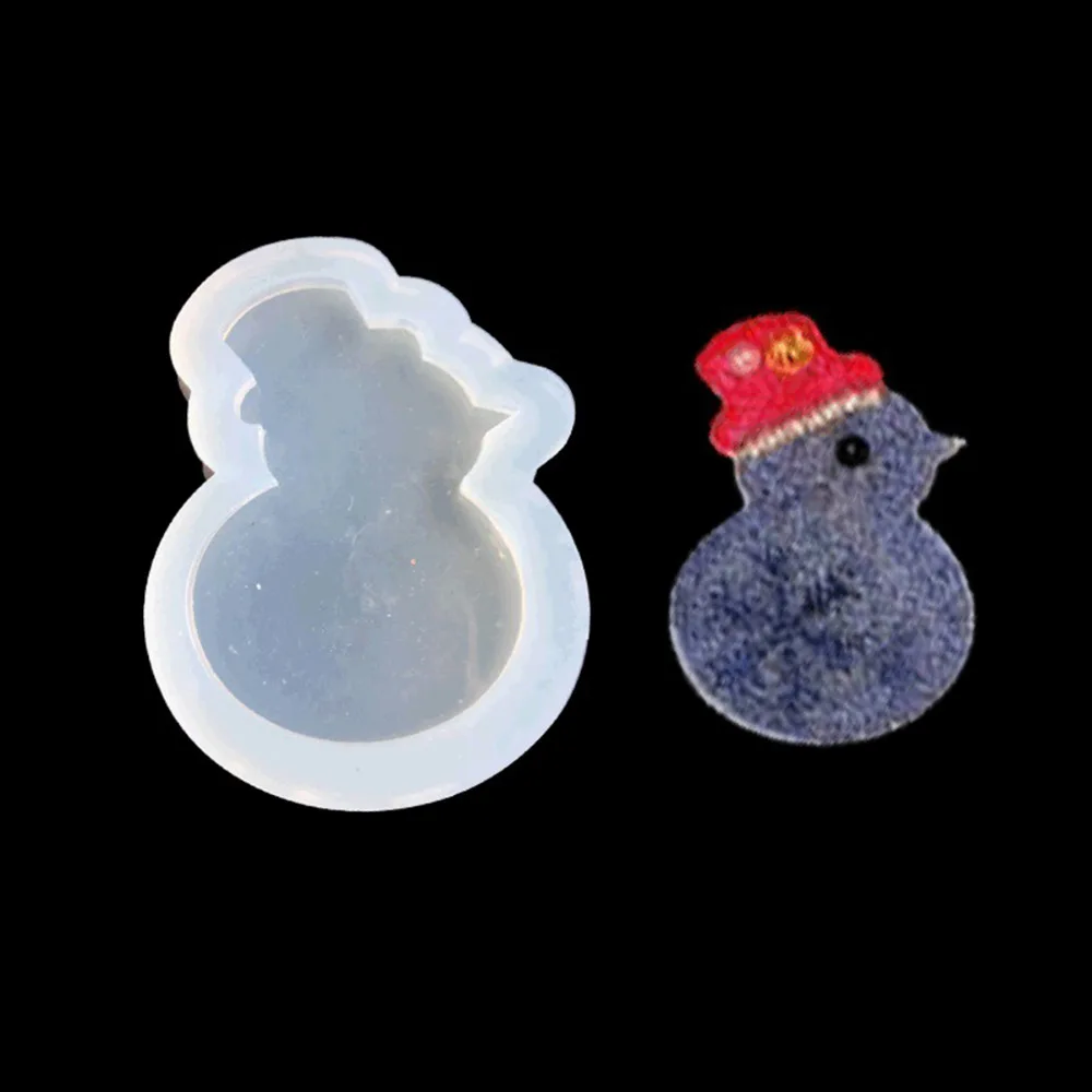 

DoreenBeads силиконовая смола форма для изготовления ювелирных изделий Рождественская елка Снеговик олень белый, 2 шт