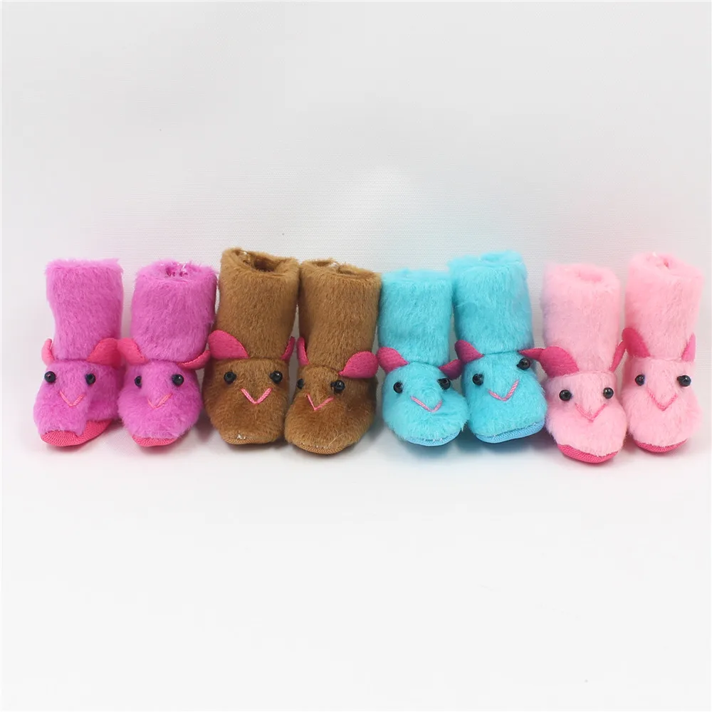 [Смешанный цвет упаковка распродажа] подходит для Icy BJD куклы Jecci Five 1/6 Blyth кукла с гибкими суставами и нормальным телом куклы зимние сапоги высокие - Цвет: HighTube Mixed Color