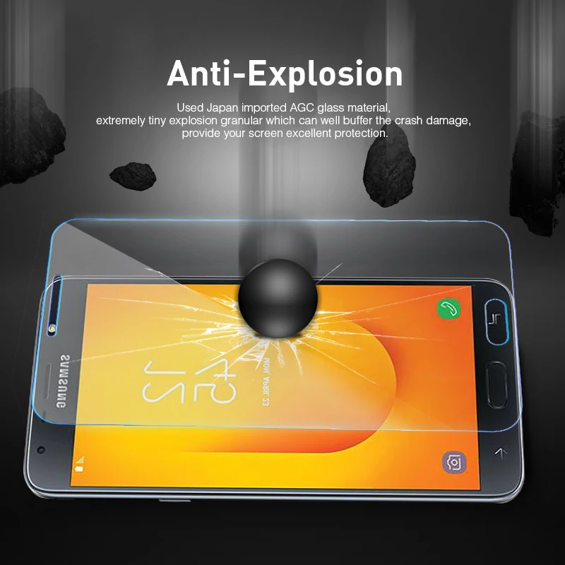 2 шт для Samsung Galaxy J7 Duo закаленное стекло Защита экрана HD защитная пленка