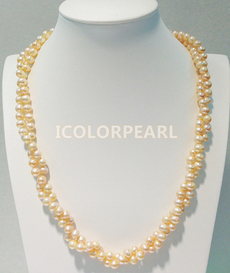 Ожерелье WEICOLOR из пресноводного жемчуга 125 130 см 6 7 мм|sweater necklace|necklace necklacefreshwater pearl