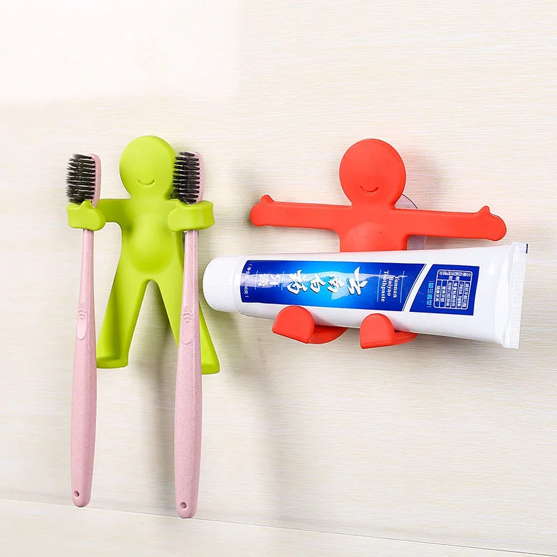 Оптовая продажа 200 шт./лот креативный гибкий держатель зубной пасты с присоской |