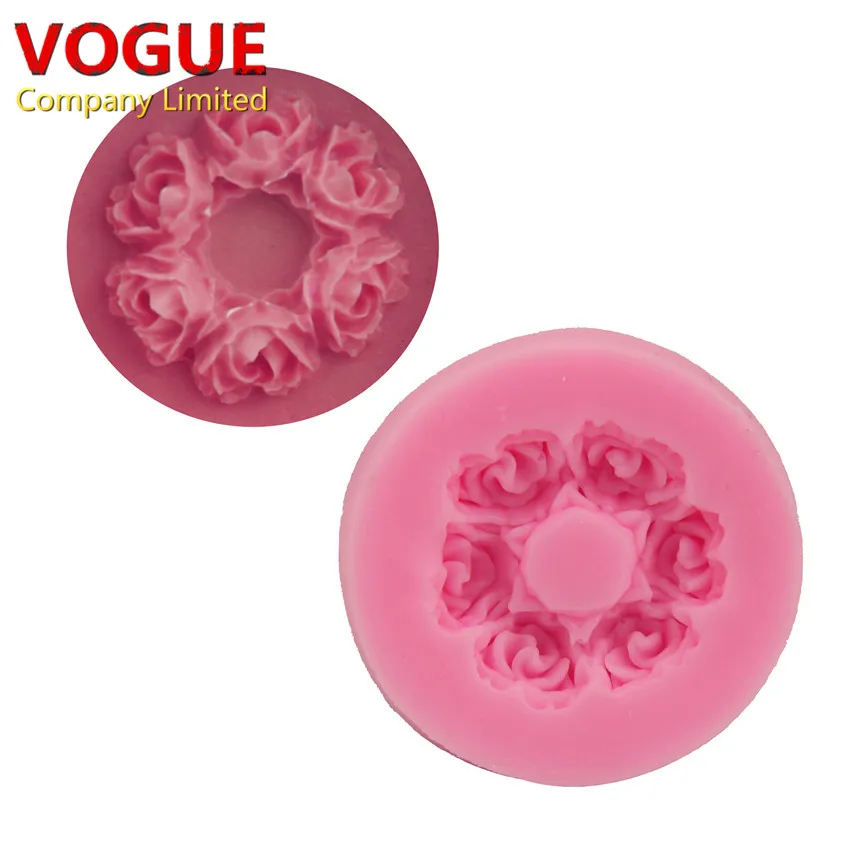 Милый 3 7*0 7 см розы Форма 3D силиконовые формы мыло в форме шоколада для кухни форма