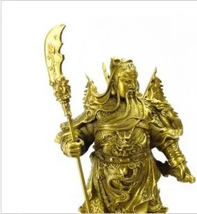 Недорогая медная статуя Гуань Гонг Ву Шэн садовая украшение для дома свадебное