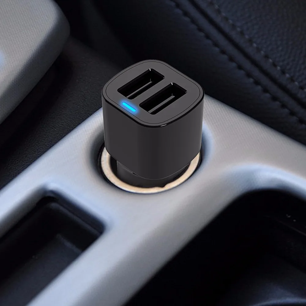 ORICO Переходник USB для зарядки в машине 5 в 2,4 А 17 Вт мини зарядное устройство с двумя портами для iPhone samsung Galaxy yxiaomi