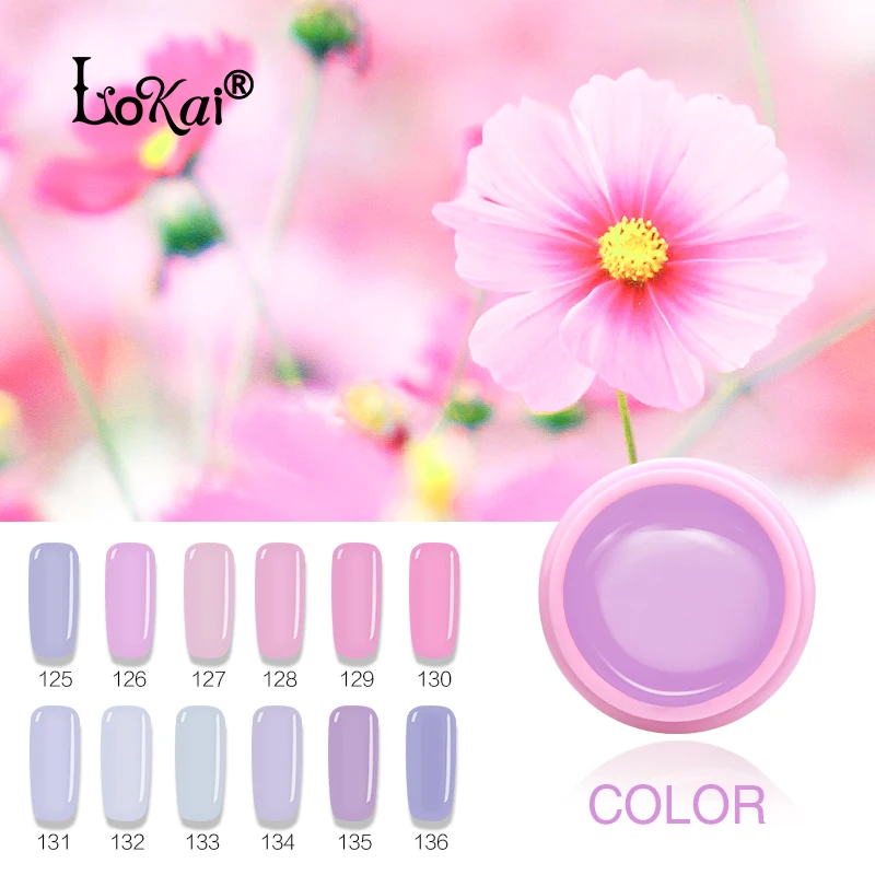 Лак для ногтей Lokai новейший розовый цвет УФ светодиодный долговечный Гель лак DIY