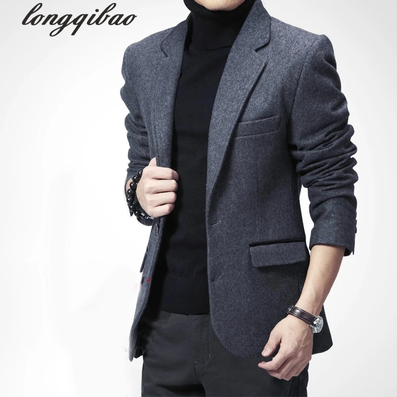 2019 autumn and winter bargain price men casual suit jacket Europe the United States woolen Slim thick section TB7655 | Мужская одежда