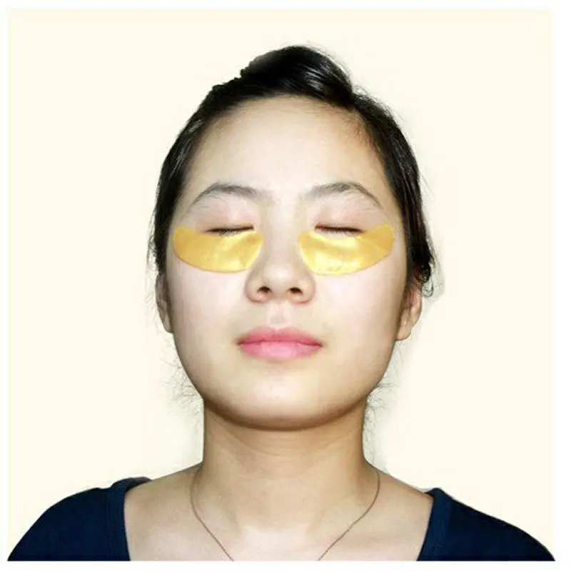 10pair=20pcs Golden Eye Mask Deck Out Women Crystal Eyelid Patch / Collagen Gold Circle Anti-Aging Face conceal |