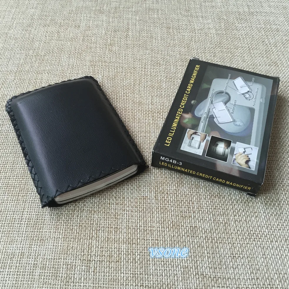2 шт. карманное увеличительное стекло для чтения кредитных карт|handheld magnifying