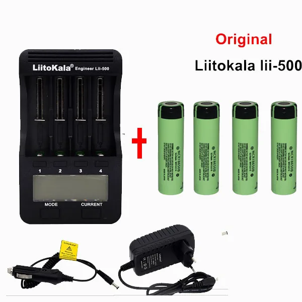 Аккумуляторная батарея Liitokala lii 500 LCD 3 7 v/1 2 v 18500/26650/16340/14500/10440/18650 18650 3400