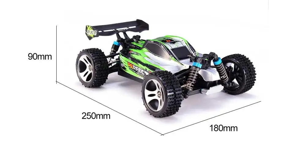 Wltoys A959 A 2 4G 1/18 4WD 35 км/ч гоночный автомобиль Высокая скорость ударопрочный