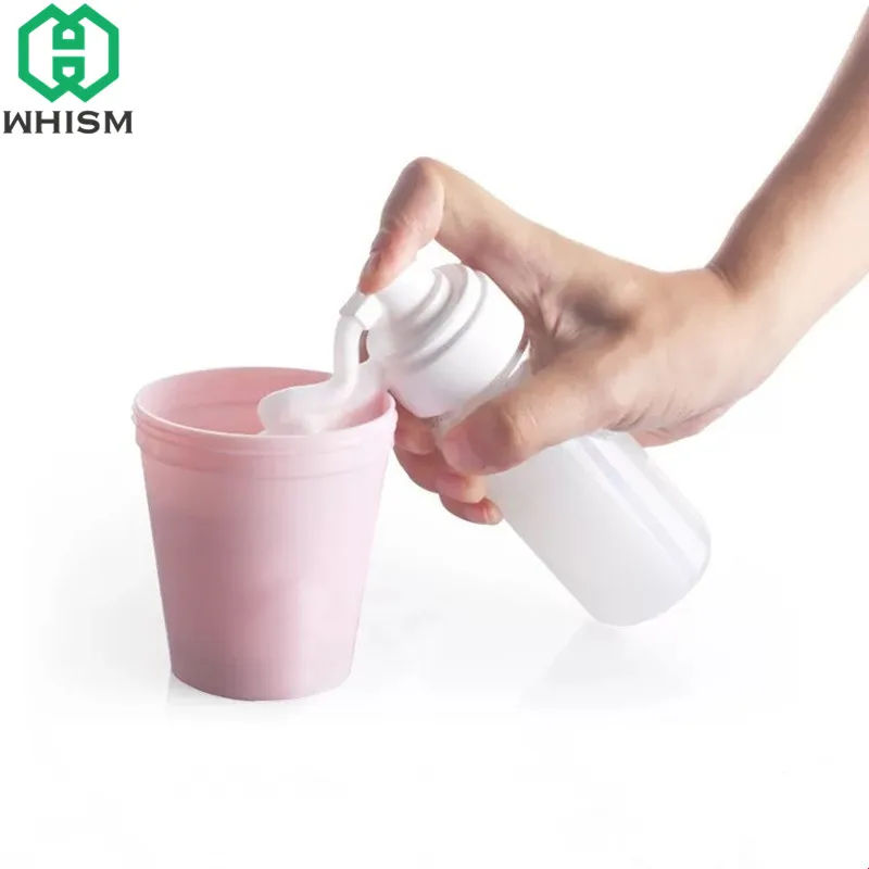WHISM 50 мл пластиковая пенная бутылка вспенивающиеся многоразовые бутылки дорожный лосьон для лица контейнер мыло мусс жидкий диспенсер баночка с крышкой
