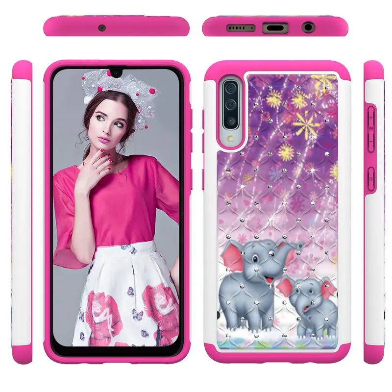 Для Coque samsung A50 чехол Galaxy A20 E A202 A205 A 20 50 30 Роскошная Блестящая Глянцевая задняя панель Etui для samsung Galaxy A30 A20 A20E чехол