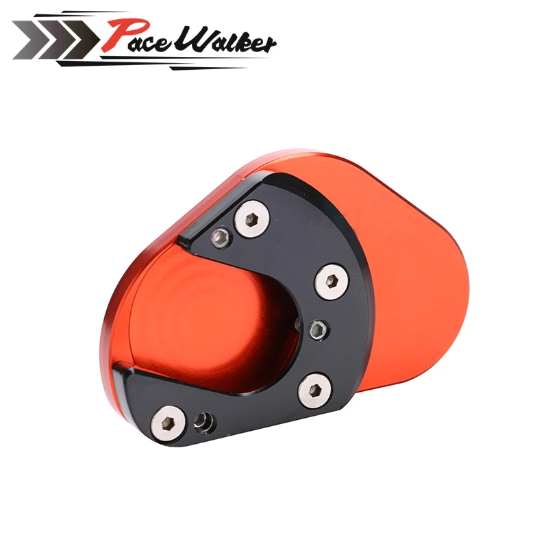 Мотоцикл Алюминиевый ножной боковой стенд увеличитель расширение kickstand plate pad для