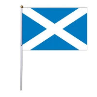 free shipping xvggdg 100pcs 14 21cm scotland hand flag scotland hand waving national flag