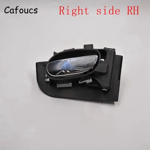 Cafoucs хром внутренняя ручка двери для peugeot 206 207 для Citroen C2 межкомнатных дверей Замена аксессуары - Цвет: Бежевый