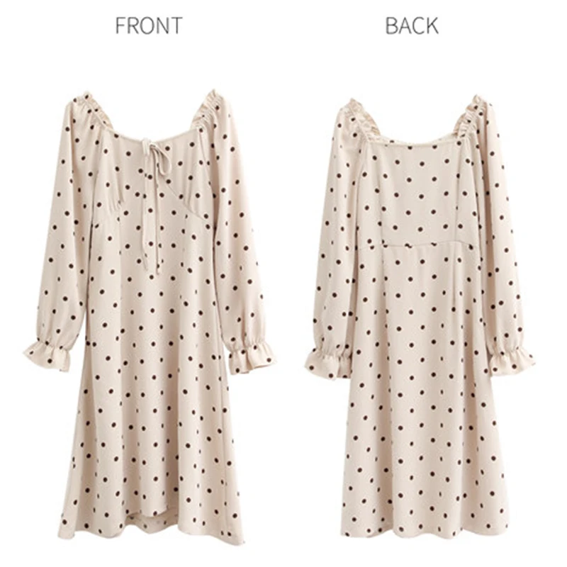 Real Shot Korean Version Bohemian Polyester Women Dresses Female Summer Full Sleeve Party Slim Beach Sundress Vestidos | Женская одежда