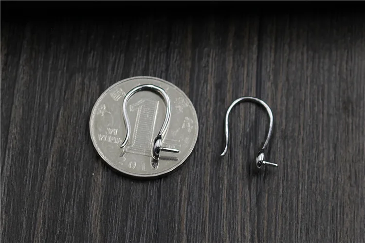 1pair Jewelry S925 Sterling Silver DIY Handmade Pearl Earrings Material Platinum Gold Empty Ear Hook Accessories | Украшения и
