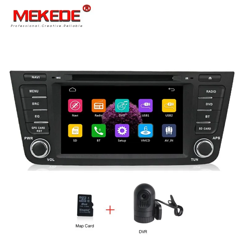 with DVR MEKEDE 7 дюймов Автомобильный Радио Стерео gps плеер для Geely Emgrand GX7/EX7/X7 с dvd gps навигацией Bluetooth 1080P - Цвет: with DVR