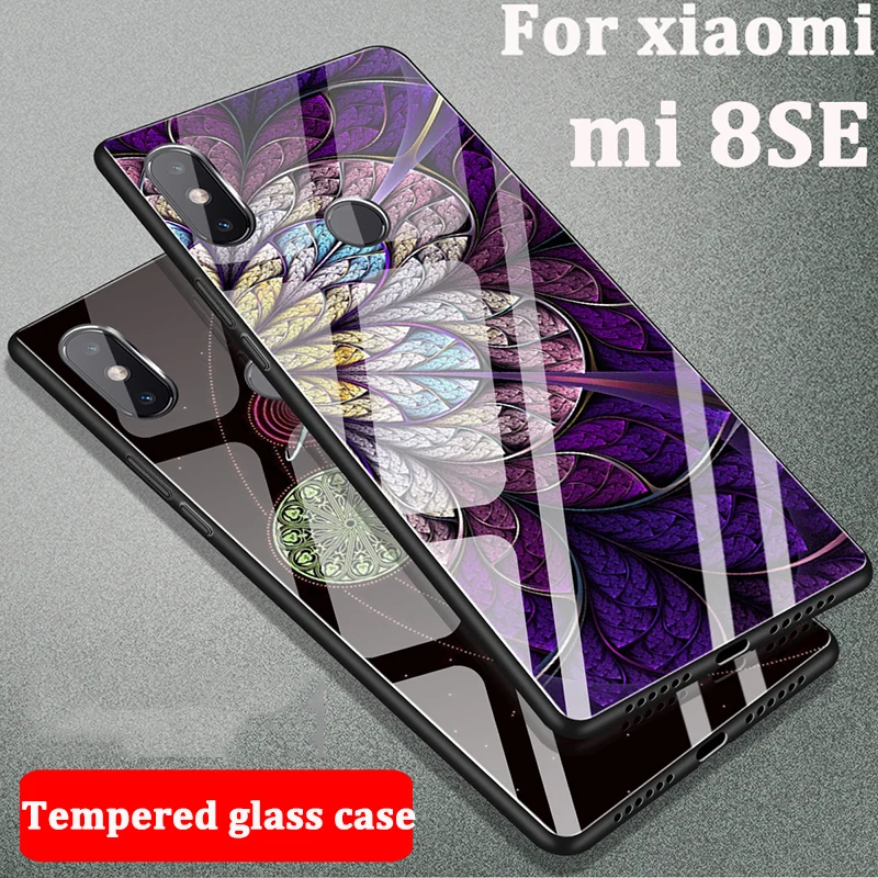 Закалённое Защитное стекло для Xiaomi mi 8 SE чехол 8SE основа случаях телефон крышка